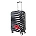 Explore Land Travel Luggage Cover Suitcase Protector Fits 27-30 Inch Luggage (Polkadot, L)