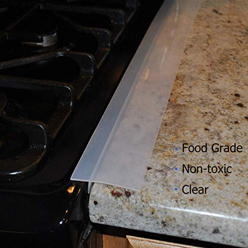 image for HELESIN Silicone Gap Cover, (2 PACK) Silicone Gap Stopper Kitchen Stov