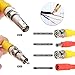 BNC Cables, JerGO 150ft 4 Pack HD Security Camera Cables Heavy Duty BNC Video Power Cable BNC Wire Extension With BNC to BNC, BNC to RCA Connectors, DC Power Cables For CCTV DVR Security Camera System, Black