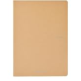 Fabriano EcoQua Original 8.3" x 11.7" (A4) Saddle-Stitch Bound Notebook, 40 Dotted Sheets, Beige