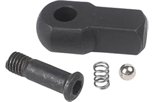 Heavy-Duty 1/2 Inch Socket Wrench Adapter with 240 Degree Swivel Head, Spring-Loaded for Car Repair and Tire Change, Steel Br