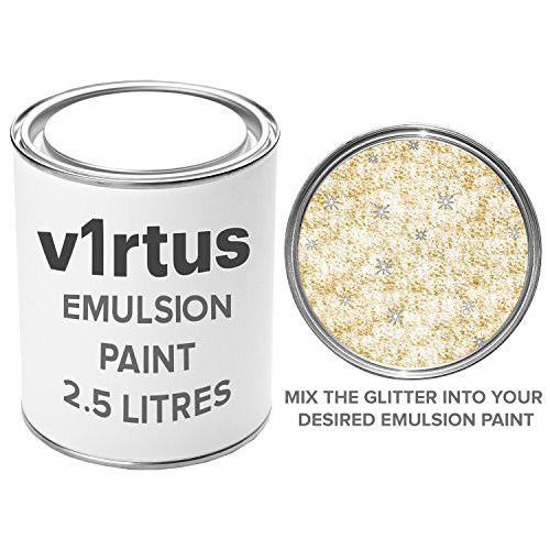 V1RTUS Gold Glitter Paint Crystal Additive 100g / 3.5oz for Acrylic