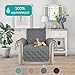 Turquoize 100% Waterproof Chair Covers for Living Room Couch Cover for Pets Chair Protector Sofa Cover for Dogs Non-Slip Sofa Protector Furniture Cover for Dogs, Kids, Cats (Chair, Gray)