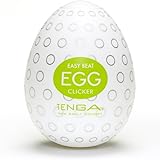TENGA Easy Beat EGG Male Masturbator, Portable Prelubricated for Men Masturbation Sleeve Stroker EGG-002 Clicker