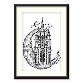 Black Paper Framed Canvas Wall Art for Living Room, Bedroom Black and White City Map Canvas Prints for Home Decoration Ready to Hanging - 23x31 inches