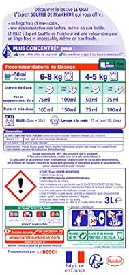 Le Chat Souffle De Fraîcheur Lessive Liquide 3l 60 Lavages