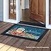 Winter Lantern Holly Doormat Seasonal Holiday Berries Indoor Outdoor 18