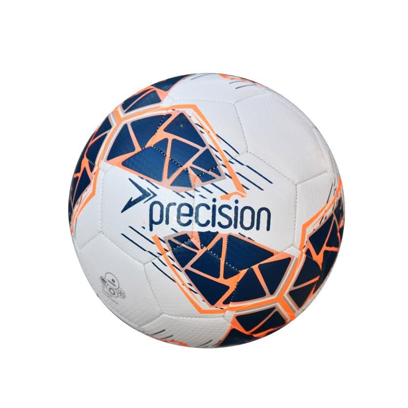 Precision Fusion High Performance Mini Football, Durable, Machine Stitched TPU, 2mm EVA Lined, Lightweight 160g, White, Official Ball Size 1