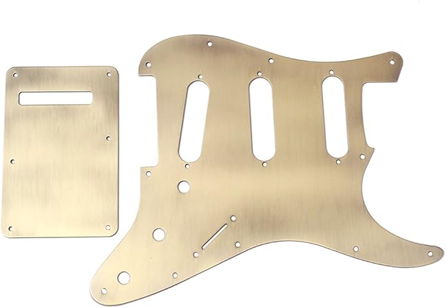 Pickguard Et Plaque Vibrato Perle Vieillie Pour Fender Stratocaster - Américaine/Mexicaine Moderne, 3 Plis
