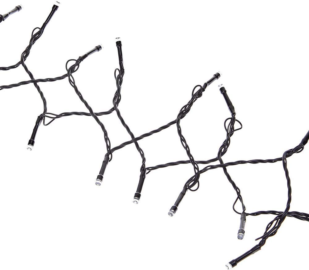 JANDEI - Solar String Lights, 72ft/20m 200 LED Solar Powered Fairy Lights Waterproof Outdoor/Indoor Decorative Lighting for Garden Yard Party Wedding Christmas (Cold White 6000K)