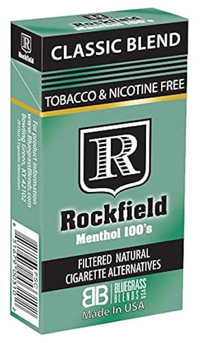 Tobacco Free Cigarette ALTERNATIVES - ROCKFIELD “Menthol 100'S” - Tobacco  Free - Nicotine Free - NITROSAMINE Free - Herbal Cigarette ALTERNATIVES in  Saudi Arabia