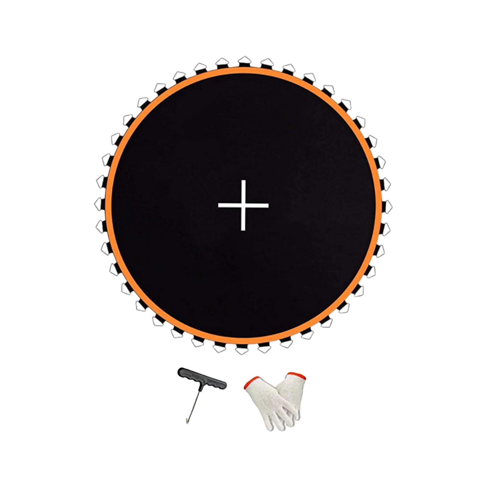 Baoblaze Trampoline Pad Replacement Jumping Mat Reusable Mesh Repair Mat Jumping Cloth Trampoline Jumping Pad for Gym Outdoor Exercise, 8ft with 48 Buckles