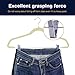 IEOKE Pants Hangers, Trousers Hangers with Clips,Velvet Hangers Non Slip Clothes Hangers with Heavy Duty 360 Swivel Hanger Hook - 12 Pack