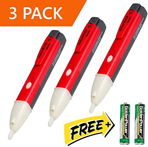 SomovWorld E-VD6910-3 Voltage Tester, Non Contact Voltage Detector, Electrical Tester Pen Tool, No Contact Circuit Volt Sensor, Best AC Noncontact Voltalert