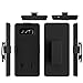 Galaxy Note8 Case, Ailiber Slim Armor Dual Layer Shock Proof Dual Layer with Screen Cover Protector, Swivel Belt Clip Holster with Kickstand Shell for Samsung Galaxy Note 8 -Black