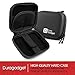 Black Hard EVA Shell Case with Carabiner Clip & Twin Zips for the SoundMoovz Musical Bandz - by DURAGADGET