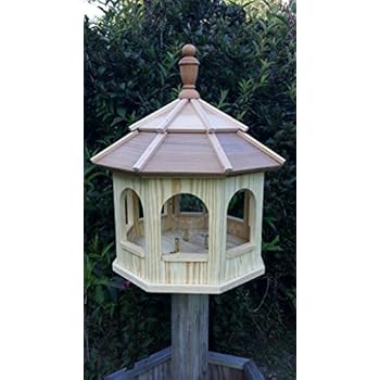 Amazon Com Amish Crafted Wooden Gazebo Birdfeeder Large