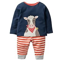 Fiream Boys Cotton Long Sleeve Sweatshirts Set(Rocket,3T)