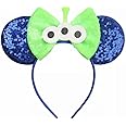 CLGIFT Minnie Ears, Pick your color, Iridescent Minnie Ears, Silver gold blue, Rainbow Sparkle, Classic Red Sequin (Costume Headwear, Cartoon, Unisex or All Ages, Halloween celebrators)