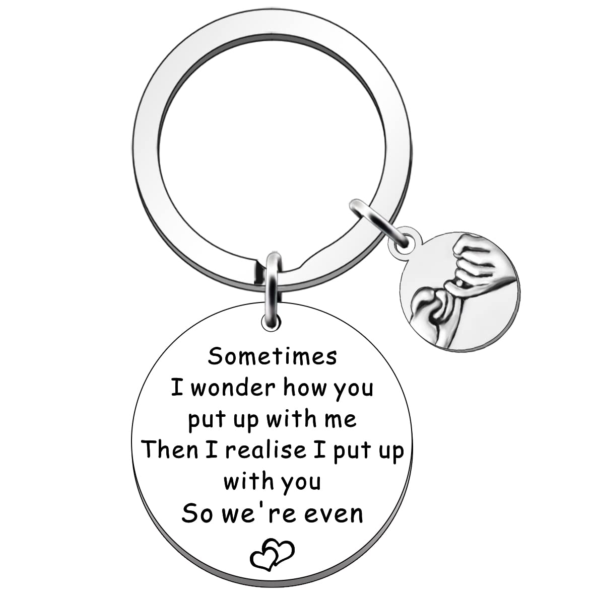 SDOFY Funny Couples Lovers Gifts Anniversary Keyring Keychain Valentine's Day Gifts for Him Boyfriend Girlfriend Gifts Wife Husband Gifts Birthday Christmas Gifts