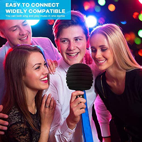 ZealSound Karaoke Mikrofon Bluetooth Karaoke Mikrofon Wireless Karaoke Mikrofon Tragbares 4-in-1 Handheld Microphone… – Bild 3
