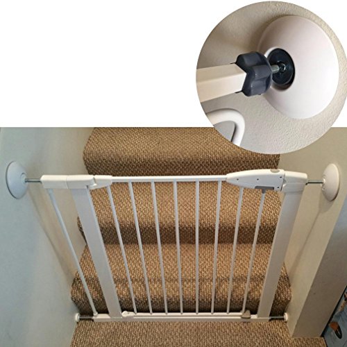 Dolland Indoor Baby Gate Wall Protector - Safety Walk Through Baby Gate Wall Protector Guard for Babies & Pets Security, Make Gates More Stable ,8cm - Thumbnail 2