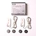 RTGS 2 Sets 20 LEDs Cold White Color String Lights Silver Wire Indoor and Outdoor 6.5 Feet Firefly Starry Fairy Lights Battery Powered for DIY, Christmas, Holidays, Party, Bedroom and Centerpieces
