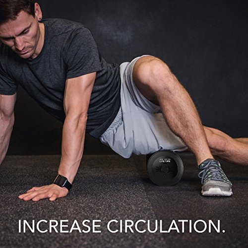 American Lifetime Vibrating Foam Roller - 17 Inch 4-Speed Rechargeable Electric High-Intensity Vibration, Deep Tissue Massager for Recovery, Pliability Training, Physical Therapy - 1 Year Warranty