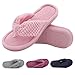 ULTRAIDEAS Women's Popcorn Flip Flop House Slipper with Memory Foam (Dark Pink,Size 9-10)