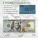 3 in 1 New Counterfeit Bill Detector & Counter with 5 Detection Modes & Bonus Counterfeit pens