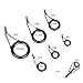 Goture 90pcs Saltwater Fishing Rod Repair Tips, Rod Repair Kit Fishing Rod Tips Stainless Steel Ceramic Ring Guide Rod Repair Replacement 9sizes