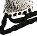 D-Fokes Warm Winter Baby Kids Hat Crochet Knitted Caps Coif Hood Scarves Skull Fox Animal Earflap Beanies Gray