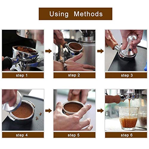 AoYan Premium Espresso Tamper - Edelstahl-Gewindeboden, Hochleistungs-Kaffeebohnenpresse Barista Tools, Barista-Set für… – Bild 4