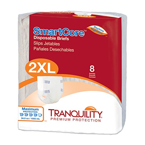 Tranquility SmartCoreâ„¢ Adult Disposable Color-Coded Briefs - XXL - 8 ct