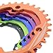 SOLODRIVE 104BCD Mountain Bike Narrow Wide Chainring, 104mm BCD Single Chainring for 9/10/11-Speed MTB, Trail, Fat Bike, Black, 32T