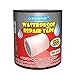 BROADPACK Clear Waterproof Adhesive Rescue Repair Tape,Strong Rubberized Stop Leakage Seal Tape, Permanent Strong, UV Resistant, Environmentally Friendly, VOC-Free(4 inch x 5 feet Clear)