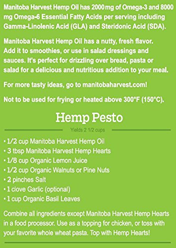 Manitoba Harvest Hemp Seed Oil, Cold Pressed, 10g of Omegas per Serving, Non-GMO, 12 Fl Oz