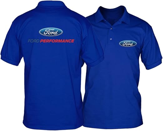 Ford Performance Official Polycotton Men's Polo Shirt - Multicolour - XXXX-Large: Amazon.co.uk 