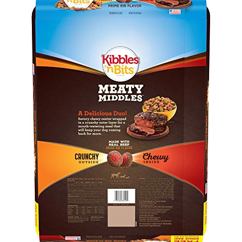 Kibbles 'n Bits Meaty Middles Prime Rib Dry Dog Food Shoptely