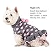 KYEESE Dog Sweaters with Leash Hole for Small Dogs Turtleneck Dog Sweater Dress for Girl Polka Dot Knit Pullover Doggie Sweater Warm Pet Sweater