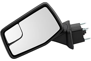 TRQ Driver Side Power Heated Manual Folding Mirror Textured Black Compatible with 2019-2023 GMC Sierra 1500 2022 Sierra 1500 