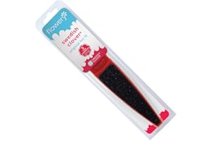 Flowery Original Swedish Clover Red Foot File, Pedicure Foot Scrubber, 60/100 Grit - RED