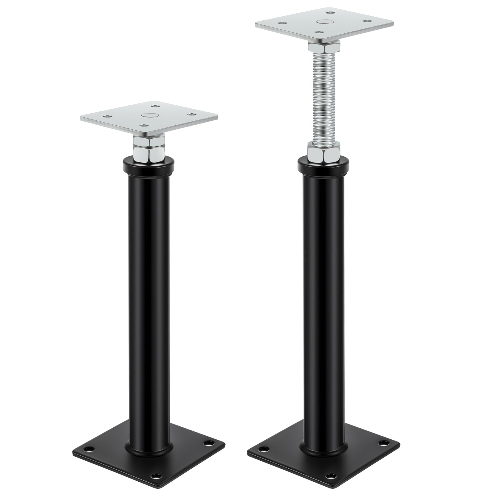 Photo 1 of Zonon 2 Pack Adjustable Floor Jack Post, 16.5"-20.5" Height Range, Mini House Screw Jack for Floors Stairs Joist Lifting Supports, Load Capacity up to 7000 Lbs