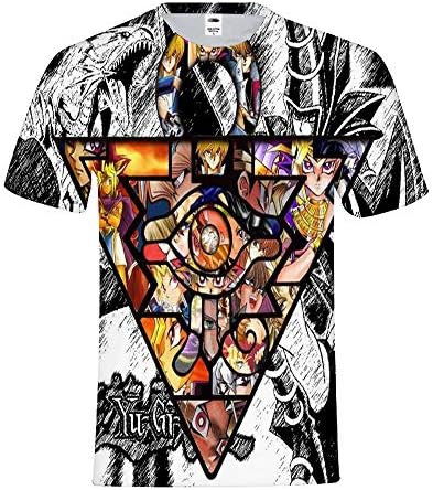 Yu-Gi-Oh T-Shirts Comfortable Top Personality Printed Short Sleeve Round Neck Leisure T-Shirt