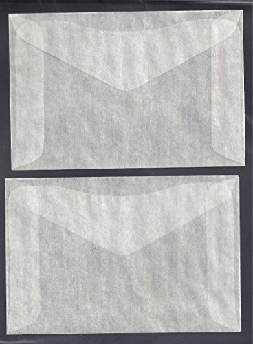 One Hundred (100) #4 Glassine Envelopes -- 3 1/4 x 4 7/8