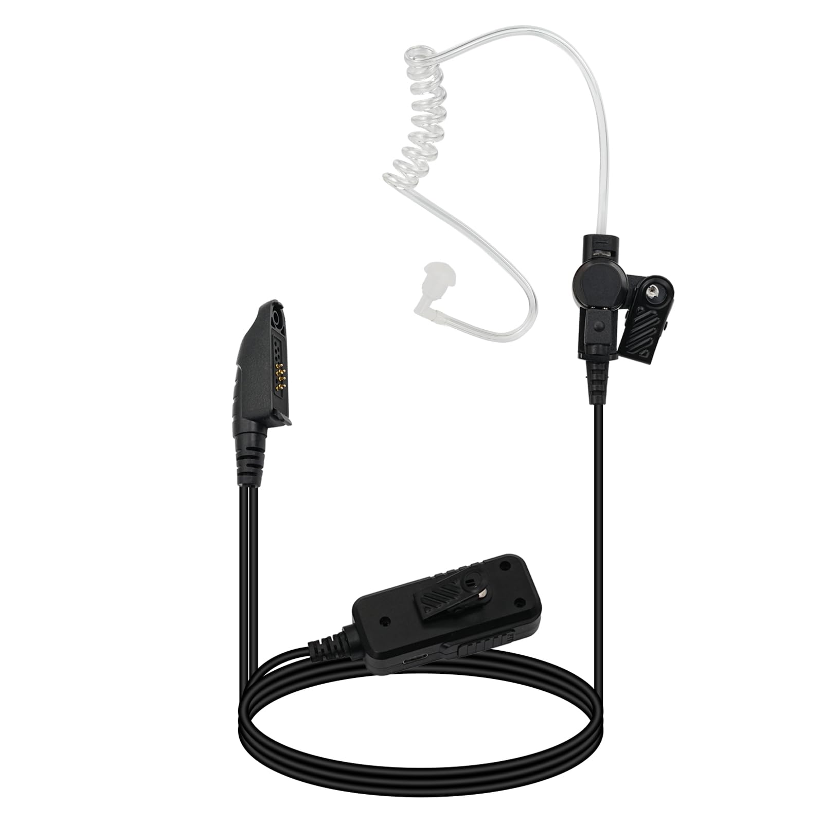 Photo 1 of Retevis AI Active Noise Reduction Walkie Talkie Earpiece,for RT29 NR30 RT48 RT29D Ailunce HD1 HD2 HA1G HA1UV,Compatible with Motorola GP328Plus,Kevlar Wire,Rechargable Acoustic Tube Headset(1 Pack)