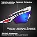 KastKing Coso Sport Sunglasses, 4 Interchangeable Colors with Polarized Lenses, Ultimate Safety Impact Resistant, UV Eye Protection, Unbreakable TR90 Frame