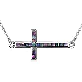 YFN Cross Necklace Sterling Silver Religious Cross Pendant Jewelry Christian Gifts for Women Men
