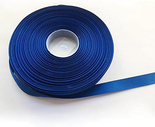 1/2 Inch Double Face Solid Polyester Satin Ribbon 50 Yards for Gift Package Wrapping,Floral Design,Hair Bow Clip Making,Crafting,Sewing,Wedding Decor,Boy Girl Baby Shower, Royal Blue