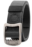 JASGOOD Survival Military Canvas Nylon Belts For Men Tactical Outdoor Belt with Metal Buckle